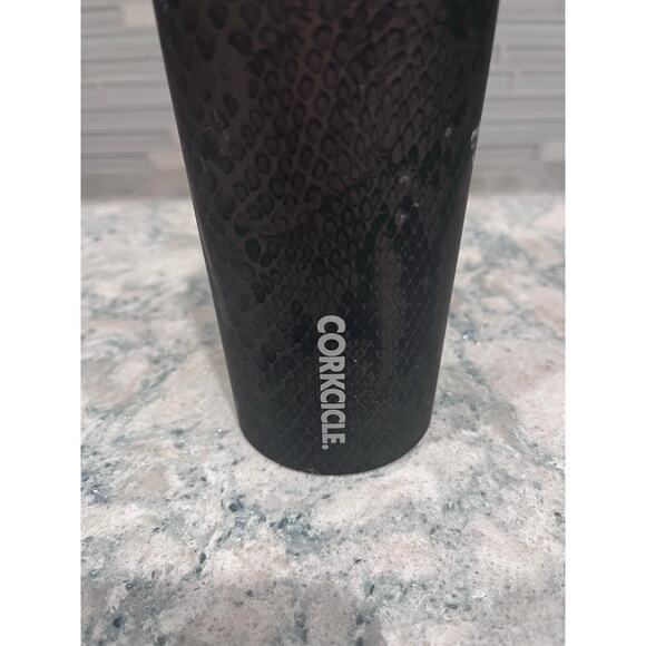 Corkcicle 16 Oz Canteen In Brown And Black Rattlesnake Pattern - Picture 2 of 6